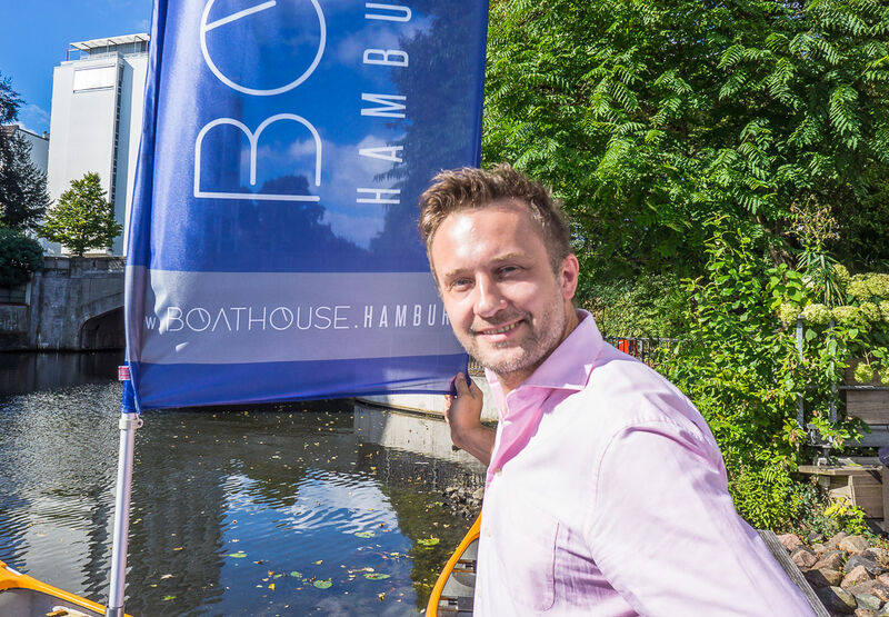 Thomas Macyszyn kurz vor der Eröffnung des Boathouse im September 2016